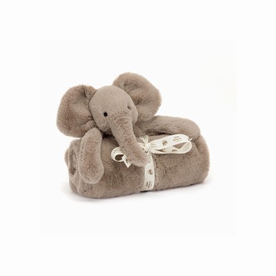 Jellycat Smudge Elephant Blankets USA | 69470QXOD